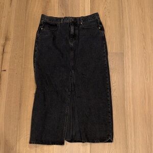 Black Denim Women's Skirt